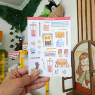 School College Life | Accent Sticker | PaperDollzCo | ac022