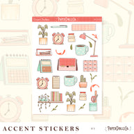 School College Life | Accent Sticker | PaperDollzCo | ac025