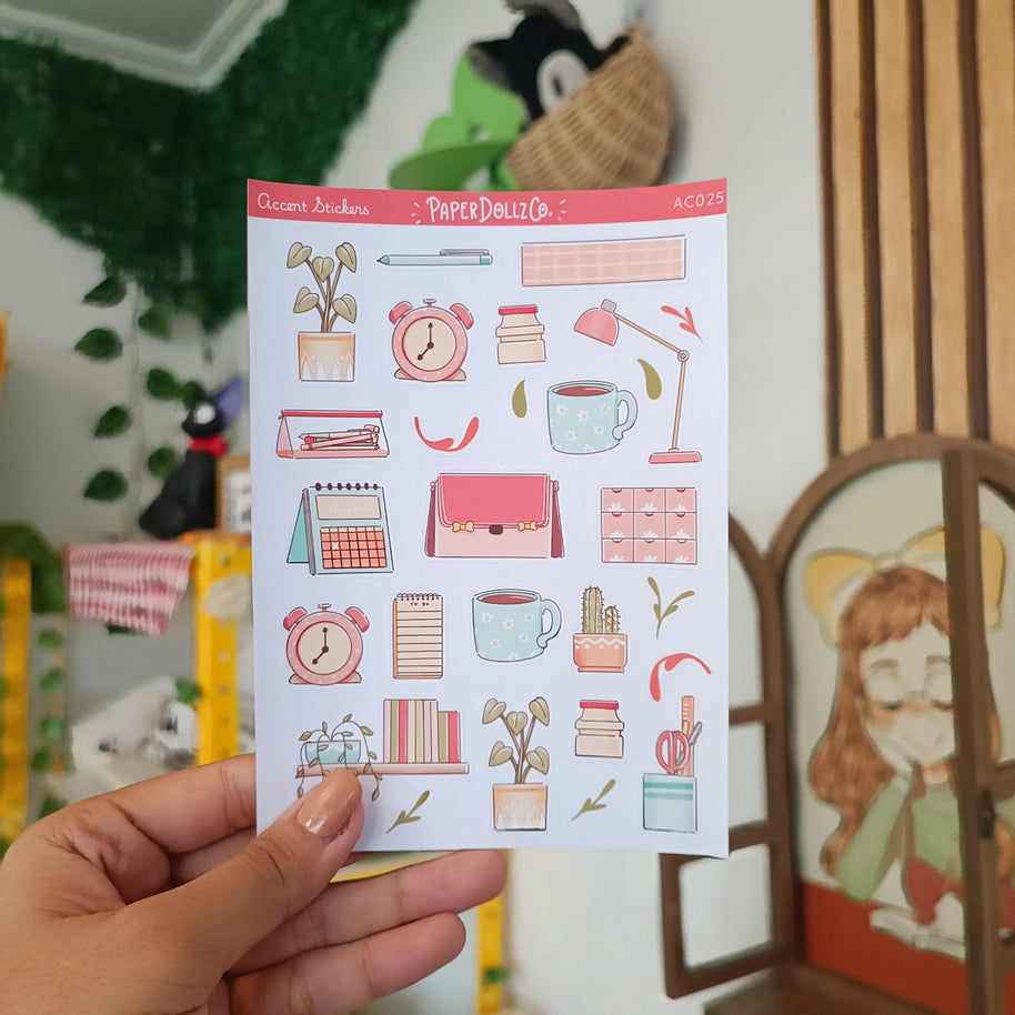 School College Life | Accent Sticker | PaperDollzCo | ac025