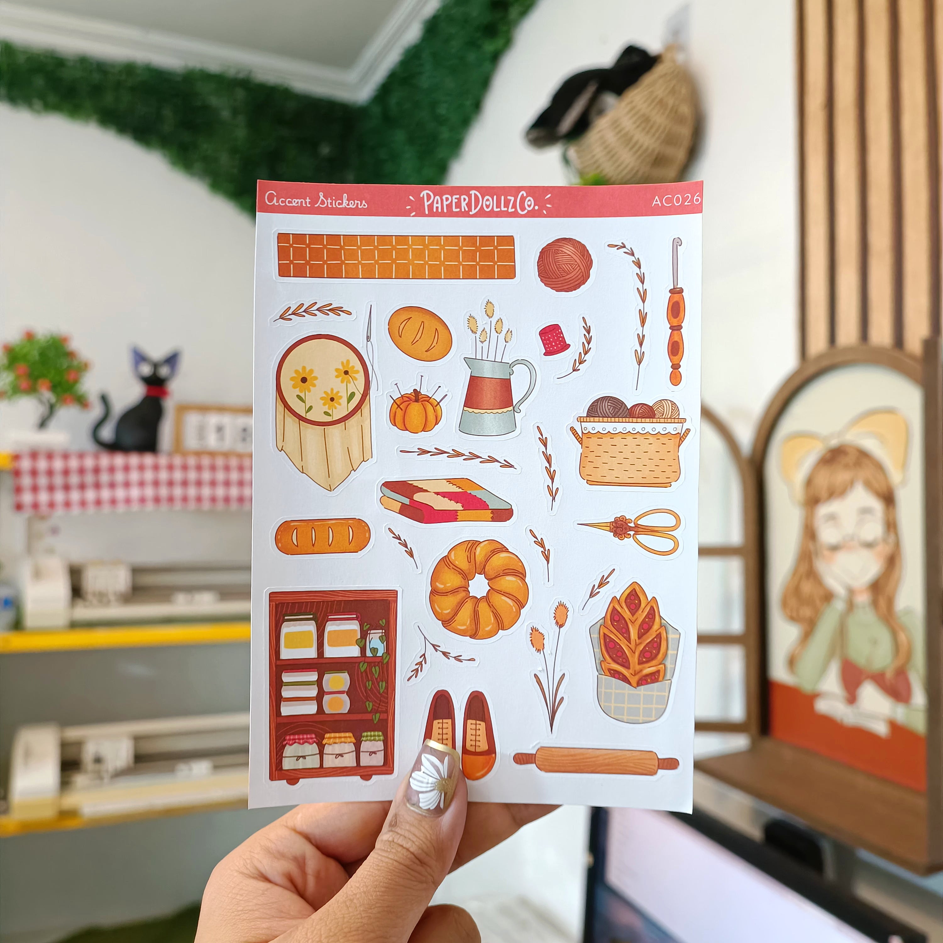 Birds of Autumn | Accent Sticker | PaperDollzCo | ac026