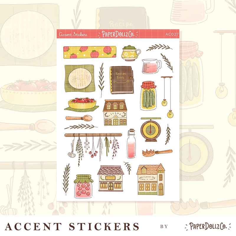 Birds of Autumn | Accent Sticker | PaperDollzCo | ac027