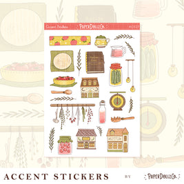 Birds of Autumn | Accent Sticker | PaperDollzCo | ac027