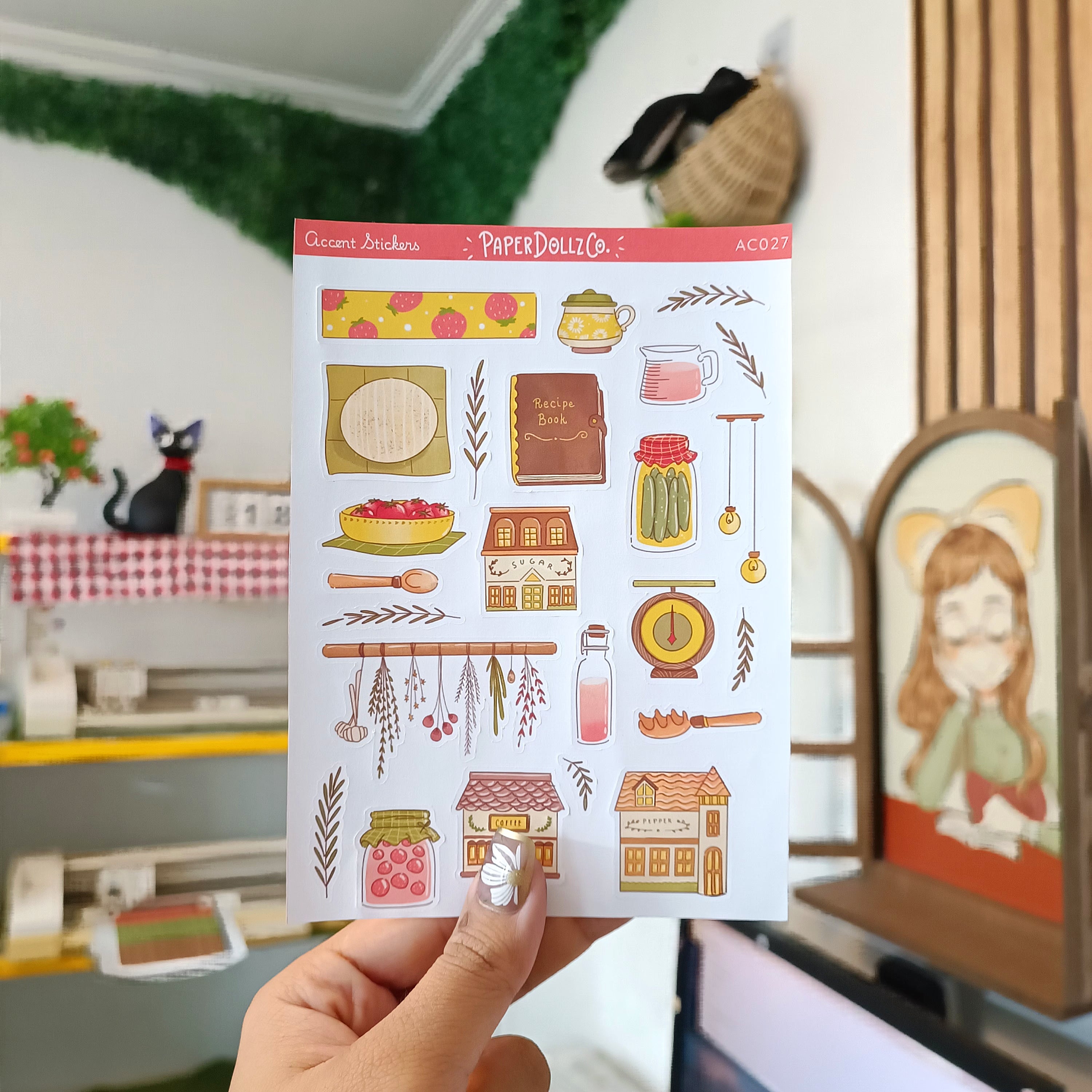 Birds of Autumn | Accent Sticker | PaperDollzCo | ac027