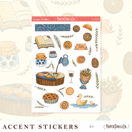 Birds of Autumn | Accent Sticker | PaperDollzCo | ac030