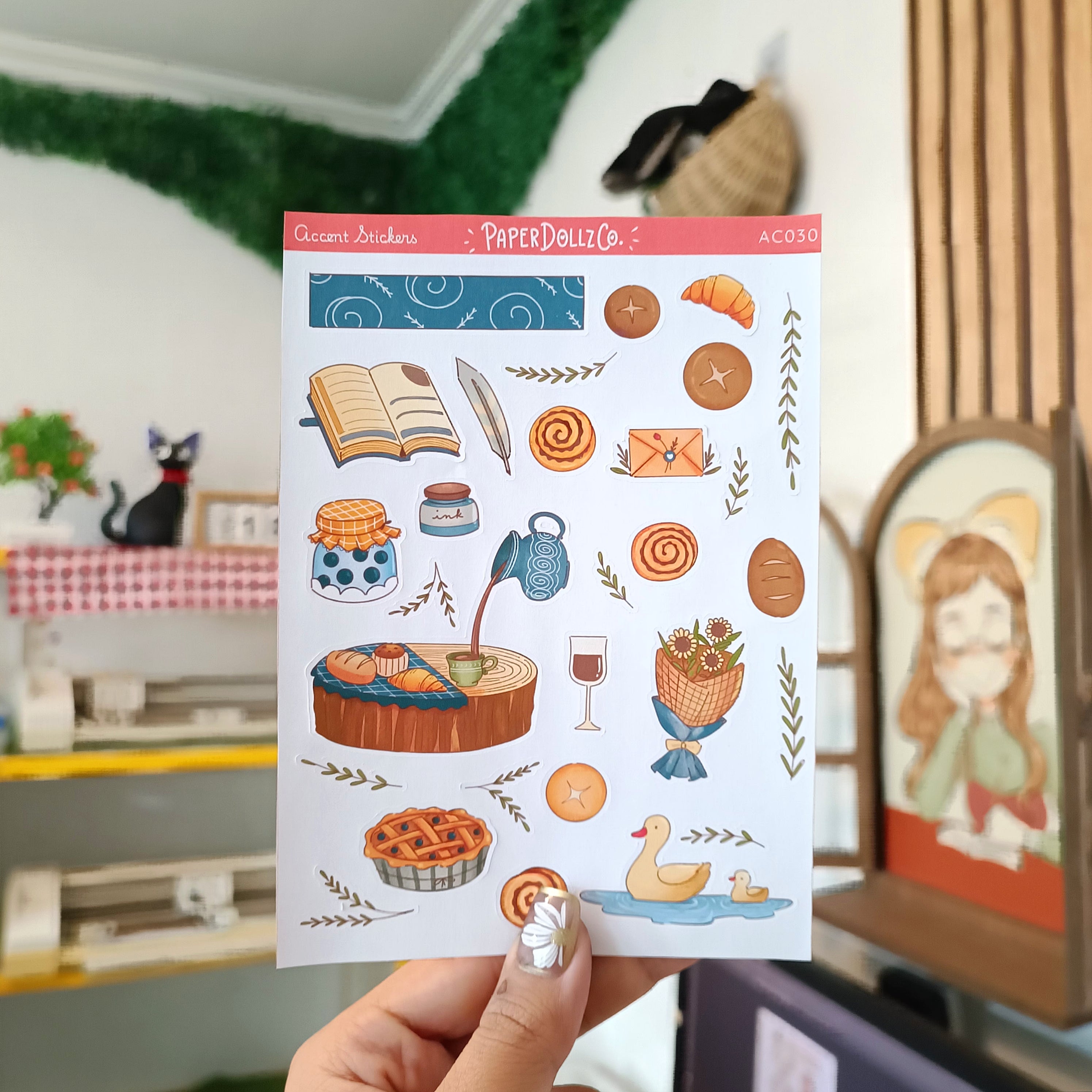 Birds of Autumn | Accent Sticker | PaperDollzCo | ac030