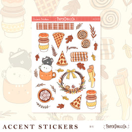 Autumn Purrfection | Accent Sticker | PaperDollzCo | ac031