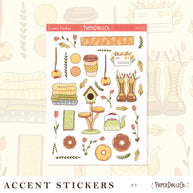 Autumn Purrfection | Accent Sticker | PaperDollzCo | ac032
