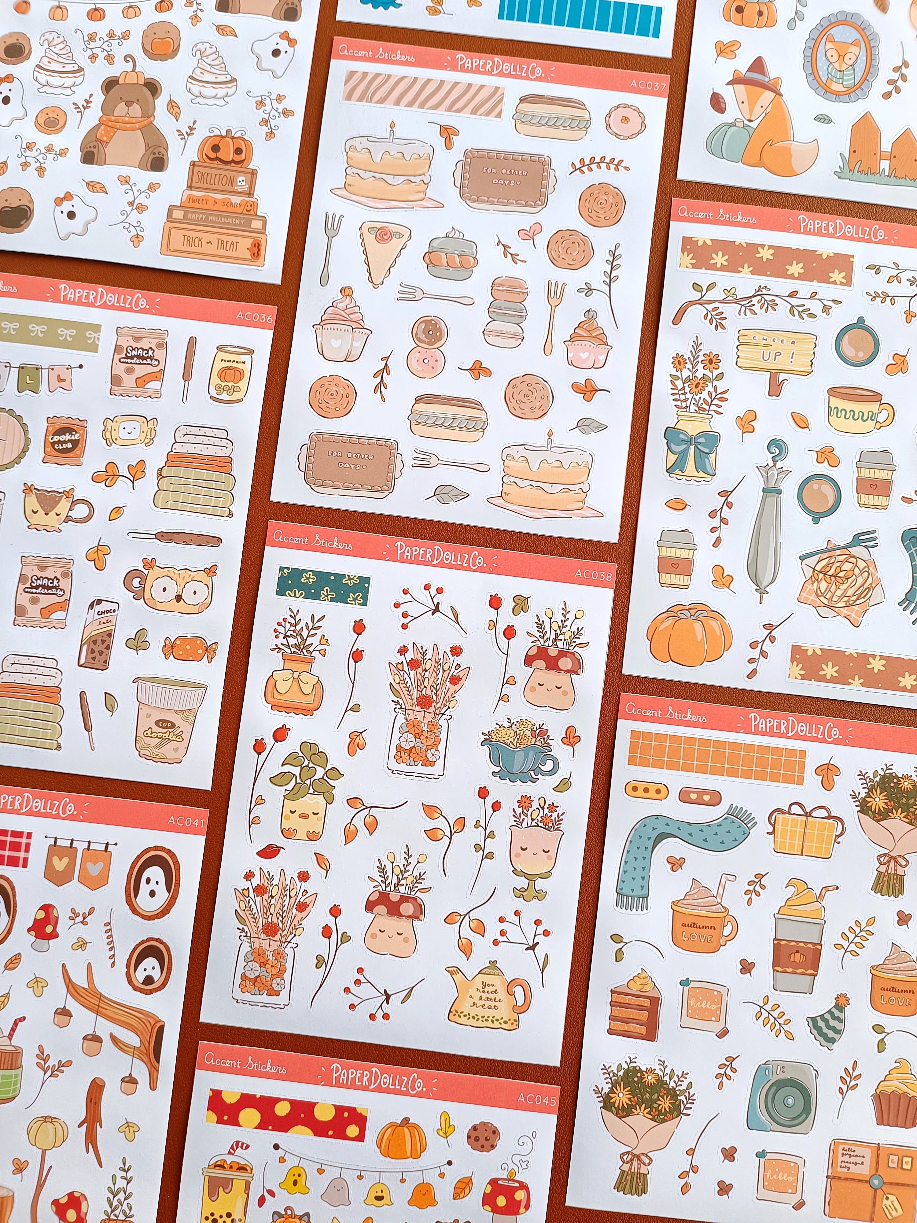 Cozy Harvest | Accent Sticker | PaperDollzCo | ac036