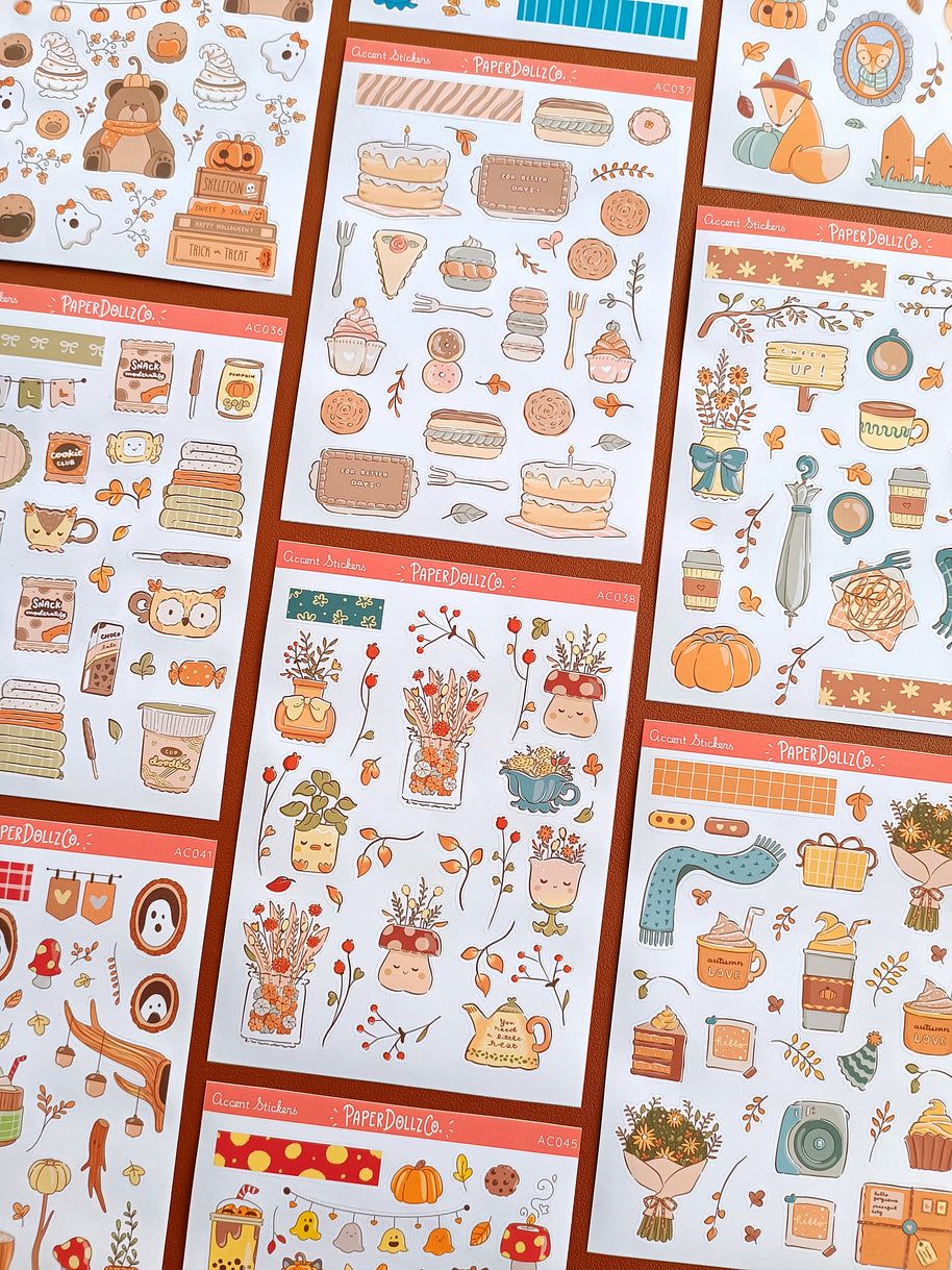 Cozy Harvest | Accent Sticker | PaperDollzCo | ac036