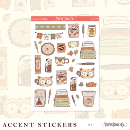 Cozy Harvest | Accent Sticker | PaperDollzCo | ac036