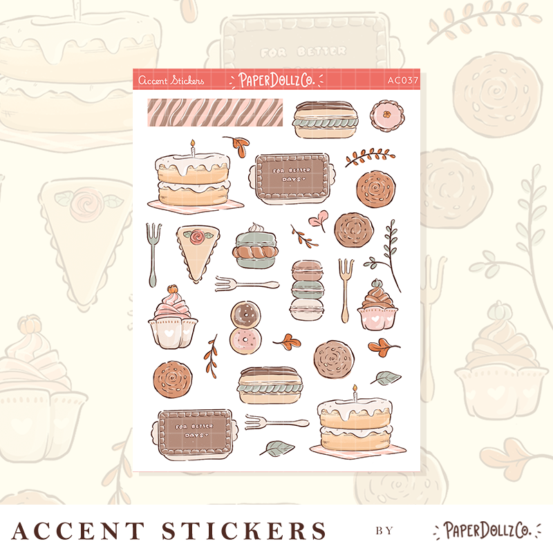 Cozy Harvest | Accent Sticker | PaperDollzCo | ac037