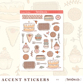Cozy Harvest | Accent Sticker | PaperDollzCo | ac037