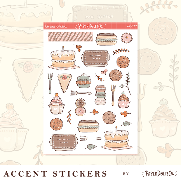 Cozy Harvest | Accent Sticker | PaperDollzCo | ac037