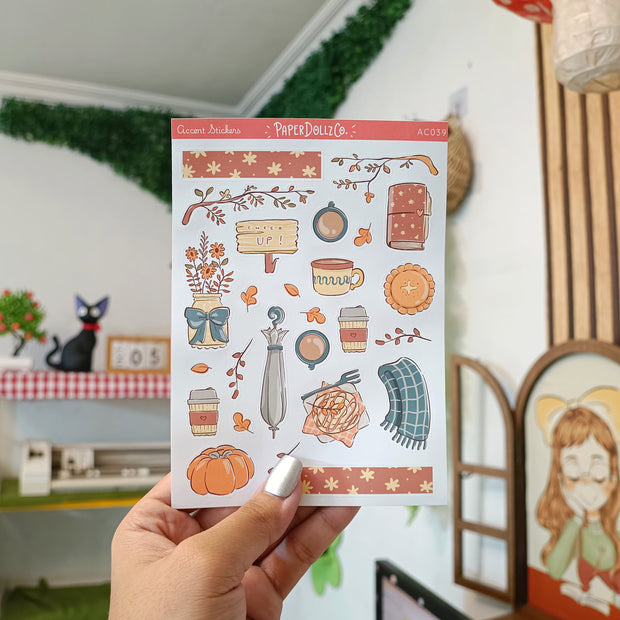 Cozy Harvest | Accent Sticker | PaperDollzCo | ac039