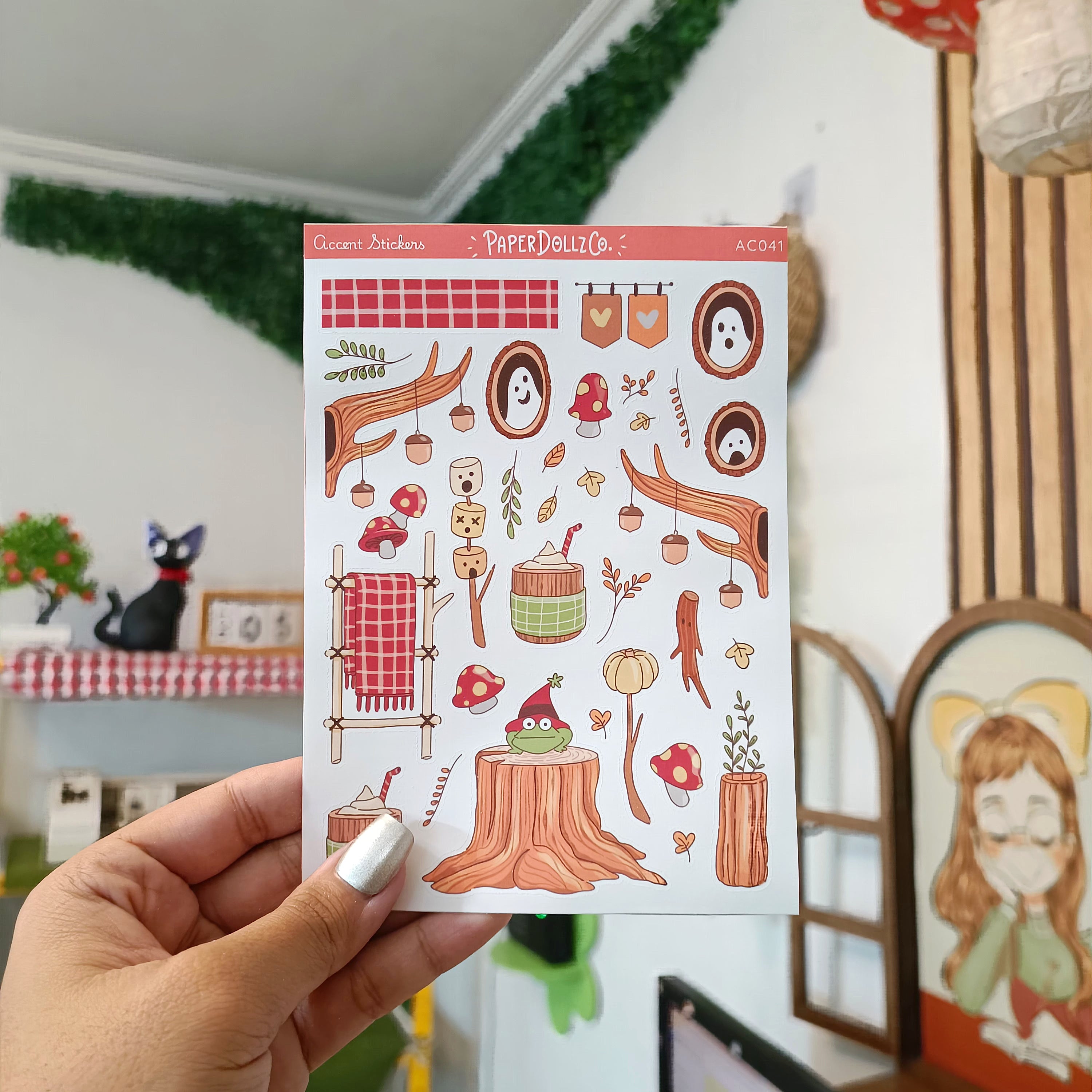 Fluffy Tails | Accent Sticker | PaperDollzCo | ac041