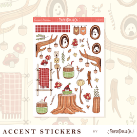 Fluffy Tails | Accent Sticker | PaperDollzCo | ac041