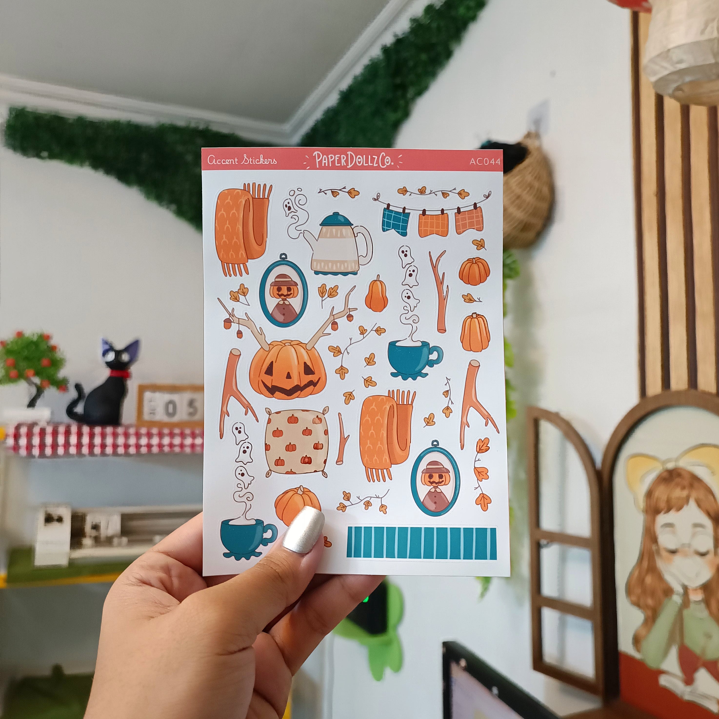 Fluffy Tails | Accent Sticker | PaperDollzCo | ac044