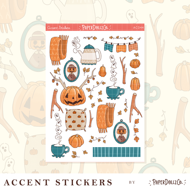 Fluffy Tails | Accent Sticker | PaperDollzCo | ac044