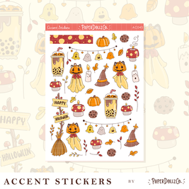 Fluffy Tails | Accent Sticker | PaperDollzCo | ac045