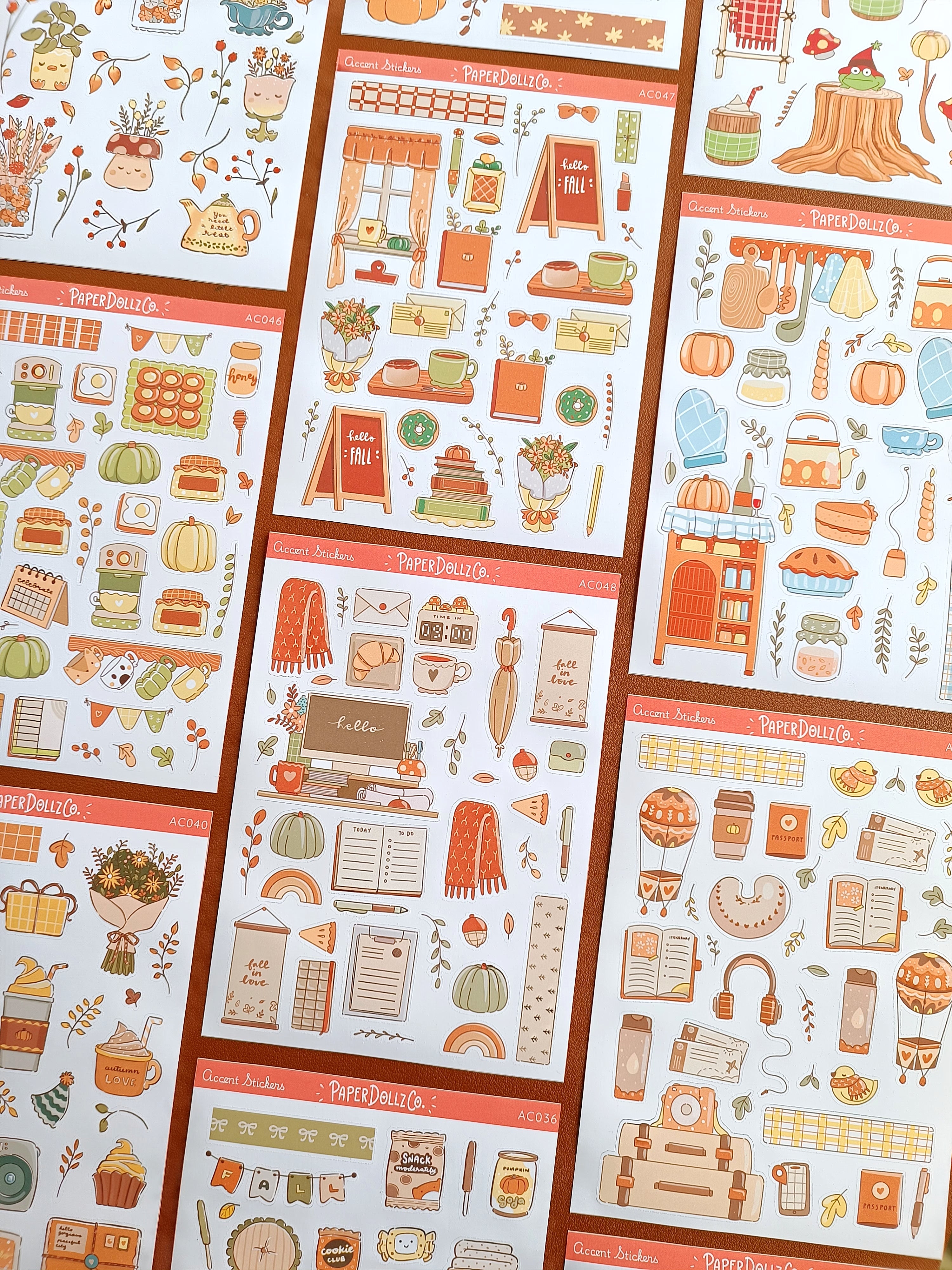 Fabulous Fall | Accent Sticker | PaperDollzCo | ac046