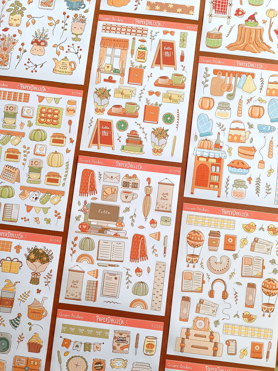 Fabulous Fall | Accent Sticker | PaperDollzCo | ac046