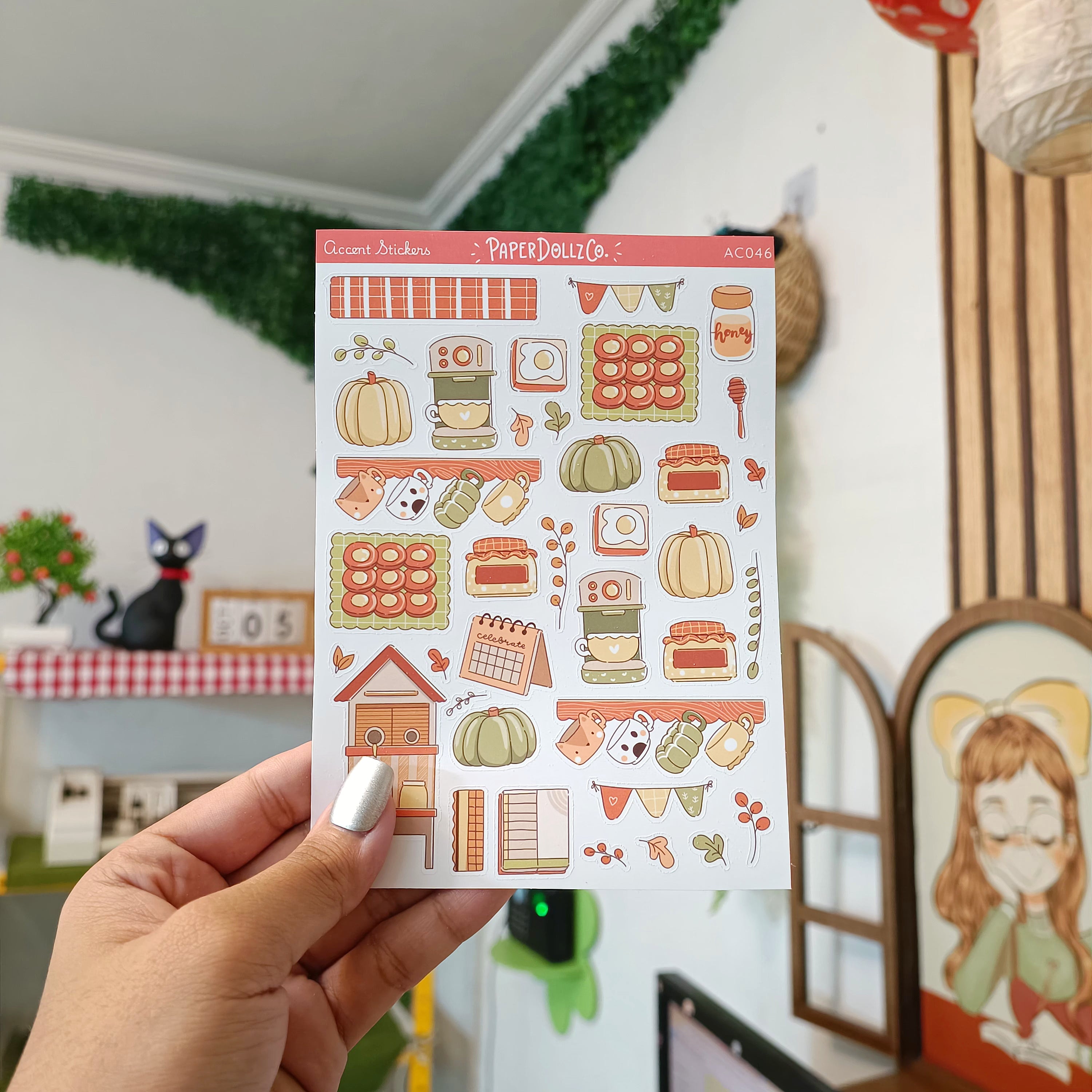 Fabulous Fall | Accent Sticker | PaperDollzCo | ac046