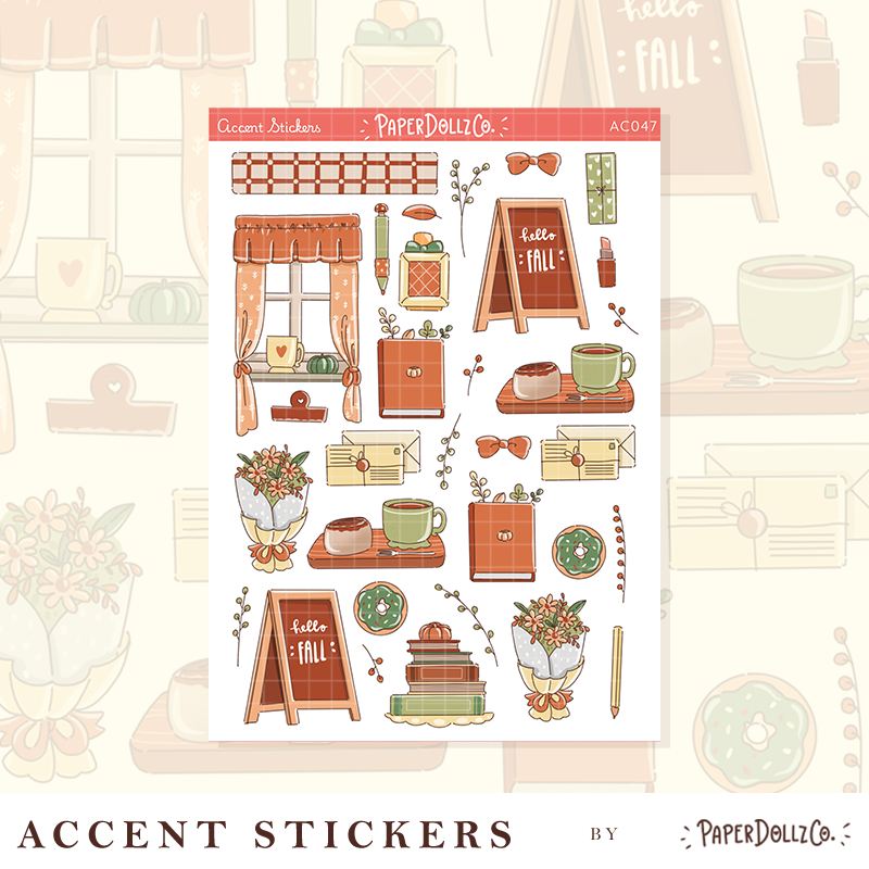 Fabulous Fall | Accent Sticker | PaperDollzCo | ac047