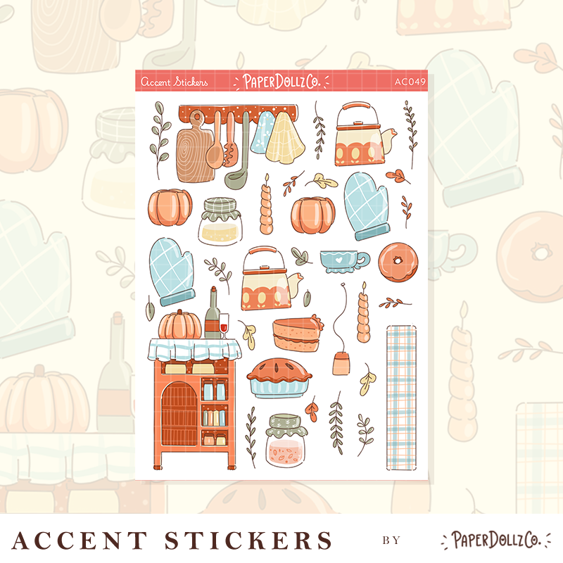 Fabulous Fall | Accent Sticker | PaperDollzCo | ac049