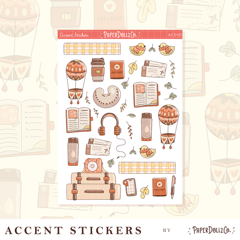 Fabulous Fall | Accent Sticker | PaperDollzCo | ac050