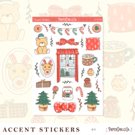 Joy to the Dolly World | Accent Sticker | PaperDollzCo | ac052