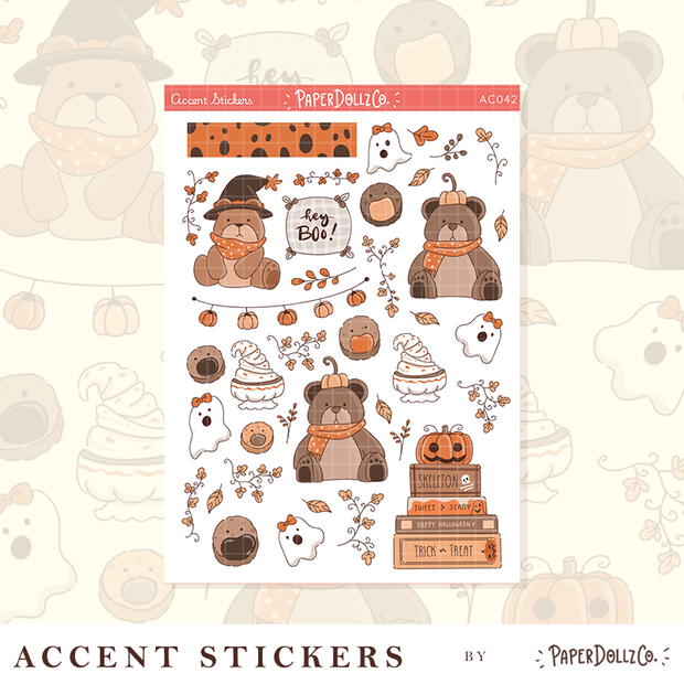 Fluffy Tails | Accent Sticker | PaperDollzCo | ac042