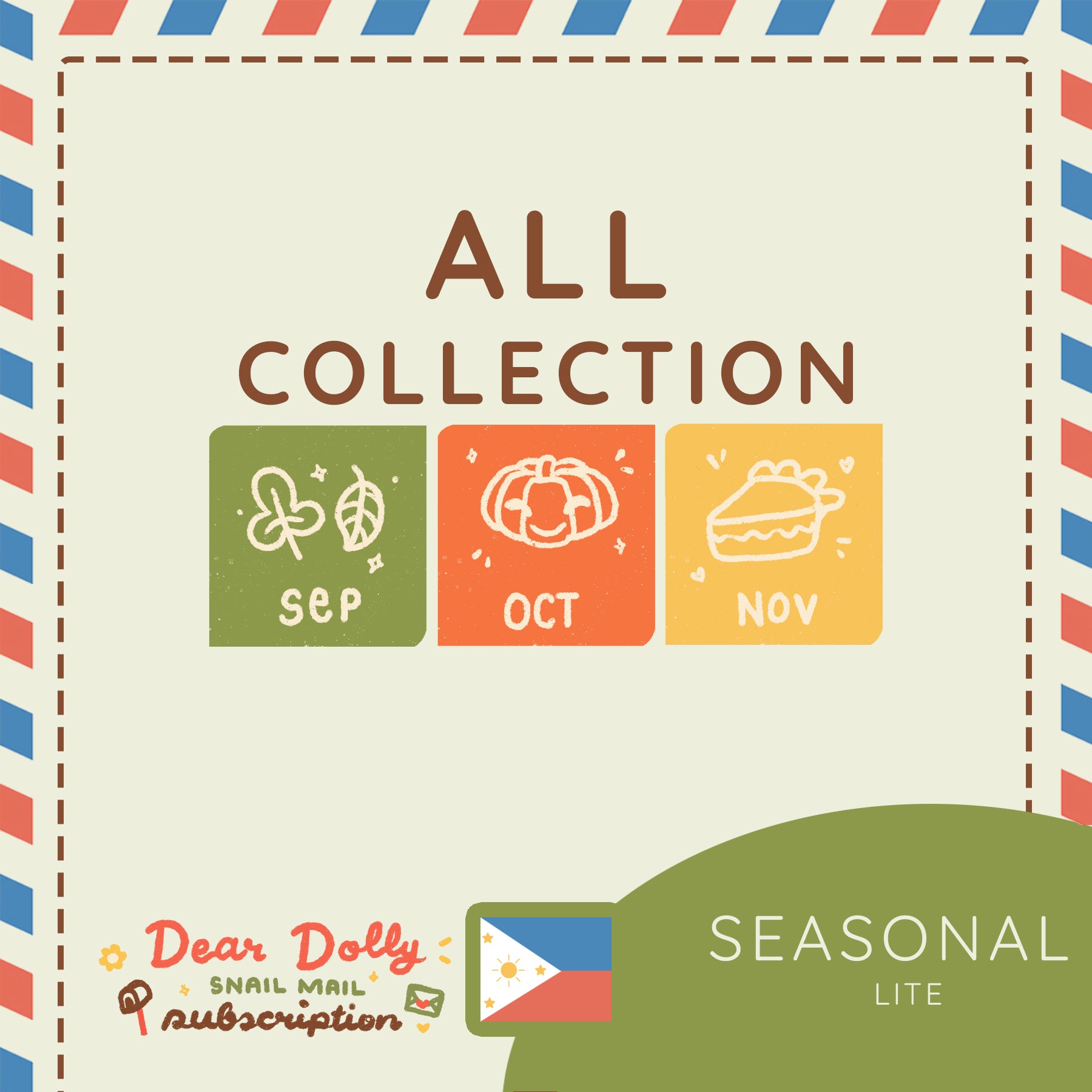 Seasonal Lite | All Collection | Dear Dolly Snail Mail Subscription