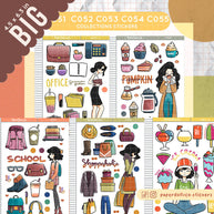 Summer Office Fashion | Collection Sticker | C052
