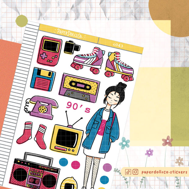 90's Planner | Collection Sticker | C043