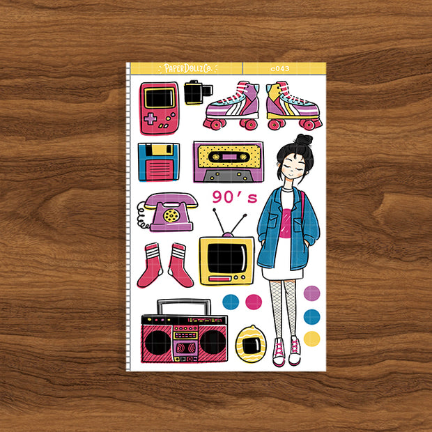 90's Planner | Collection Sticker | C043