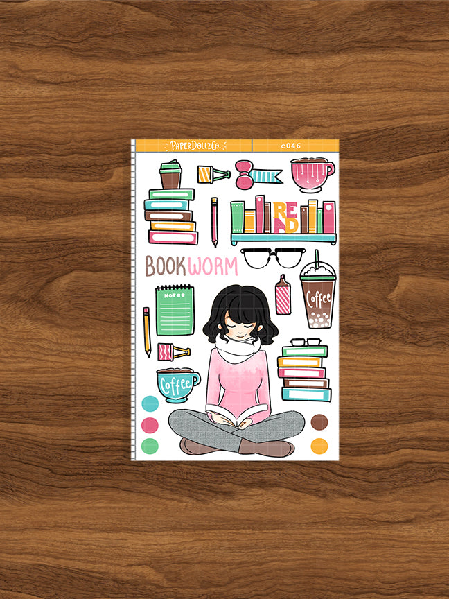 Bookworm | Collection Sticker | C046