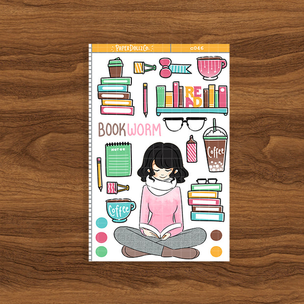 Bookworm | Collection Sticker | C046