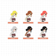 Summer Office Fashion | Collection Sticker | C052