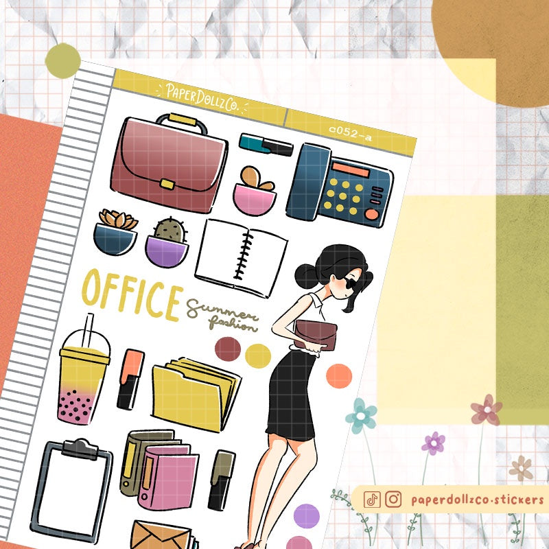Summer Office Fashion | Collection Sticker | C052