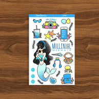 Millenial Mermaid | Collection Sticker | C060