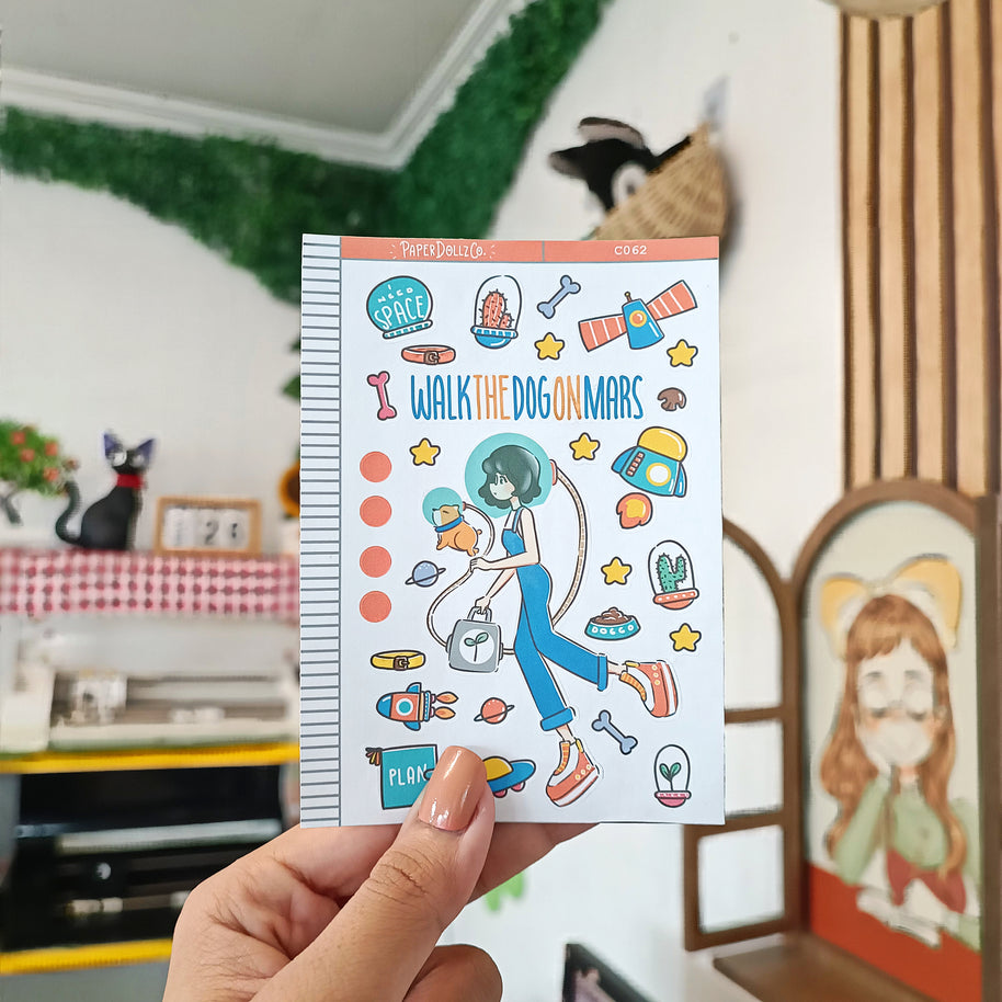 Walking the Dog | Collection Sticker | C062