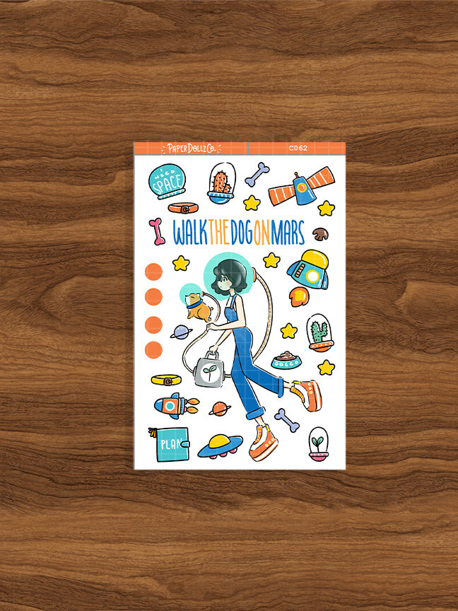 Walking the Dog | Collection Sticker | C062