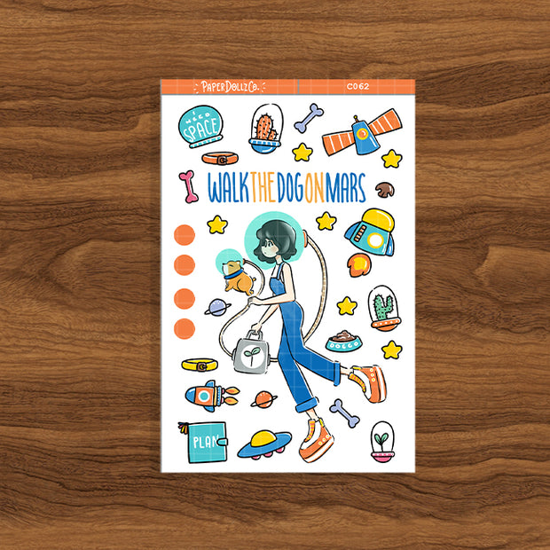 Walking the Dog | Collection Sticker | C062