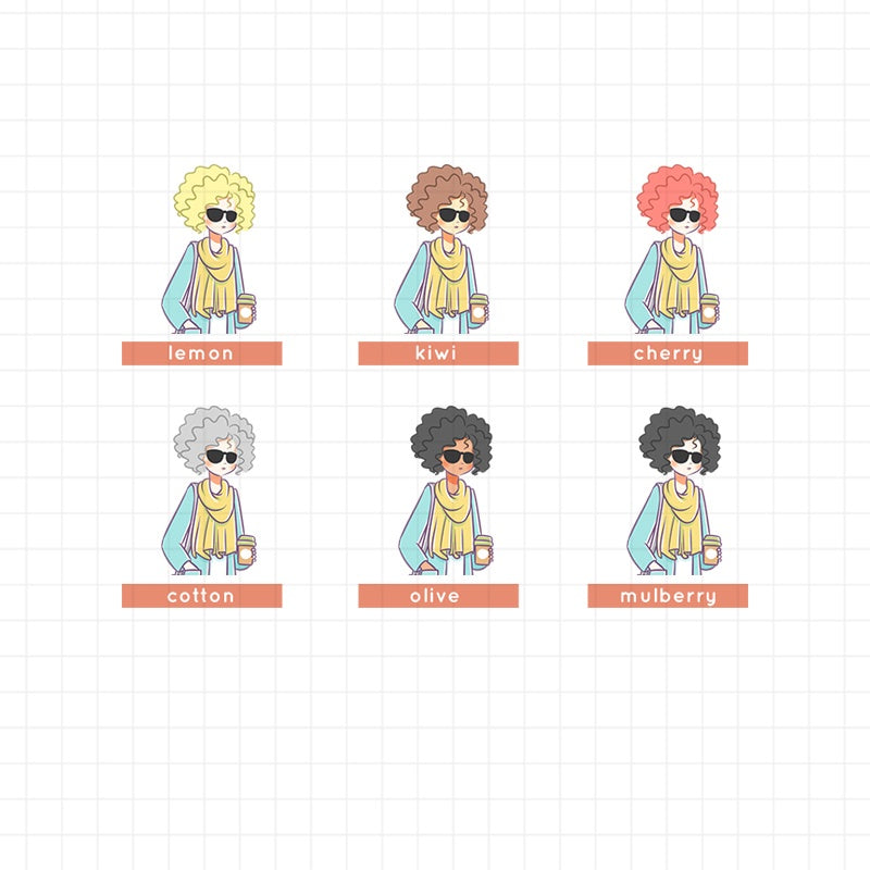 Winter Street Fashion | Collection Sticker | C070