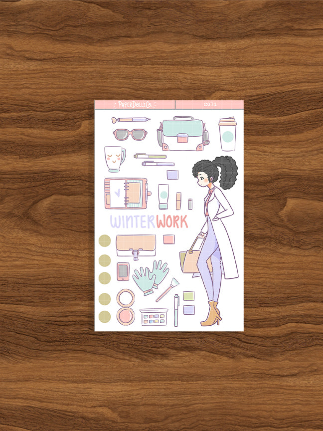 Winter Work | Collection Sticker | C071