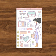 Winter Work | Collection Sticker | C071