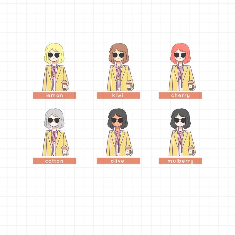 Winter Street Fashion | Collection Sticker | C074