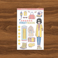 Winter Street Fashion | Collection Sticker | C074