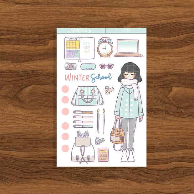 Winter School | Collection Sticker | C075