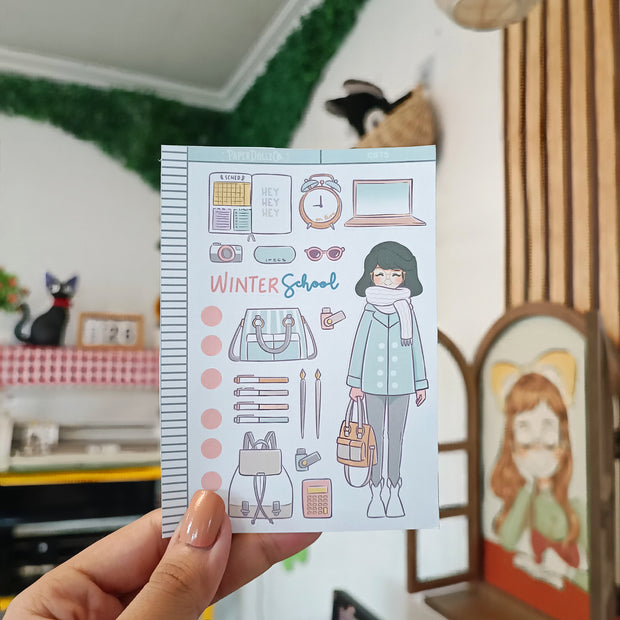 Winter School | Collection Sticker | C075
